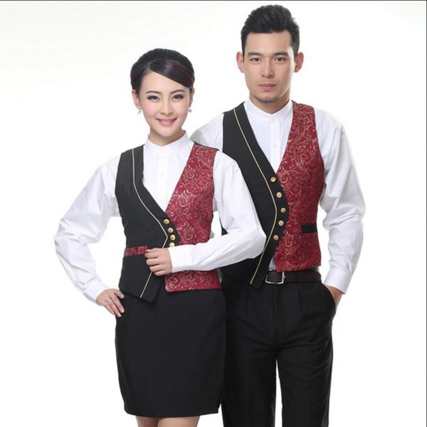 Áo gile đồng phục cho nhân viên nhà hàng Áo gile đồng phục cho nhân viên nhà hàng