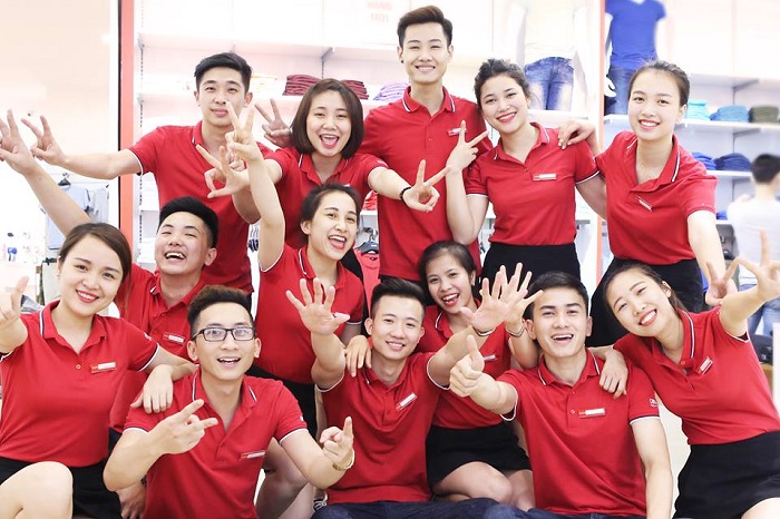 đồng phục nhân viên tăng tính đoàn kết