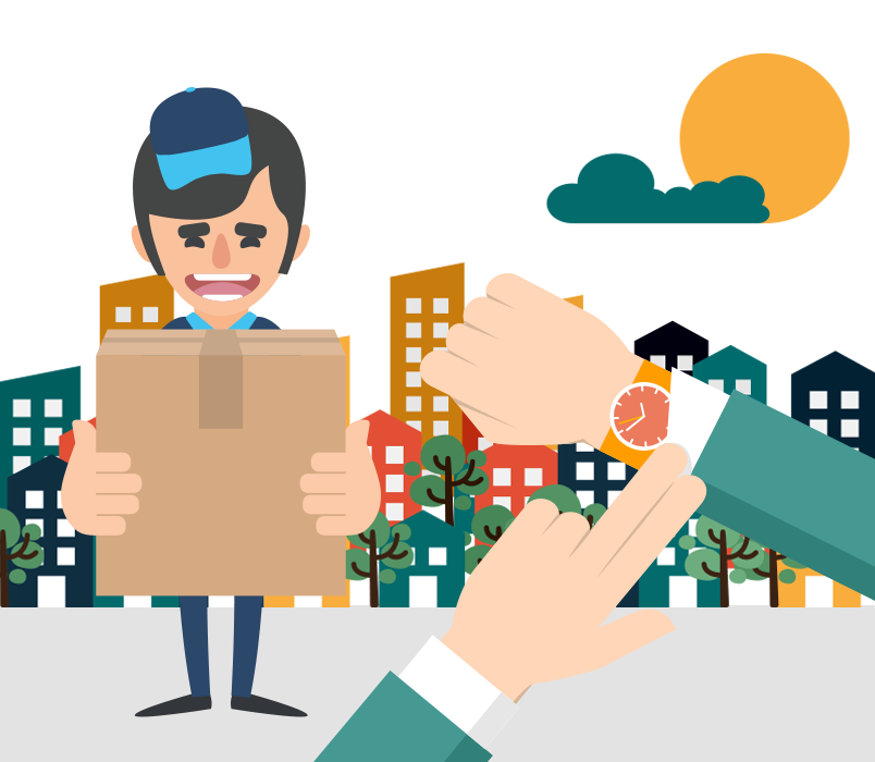 giao hàng đúng hẹn